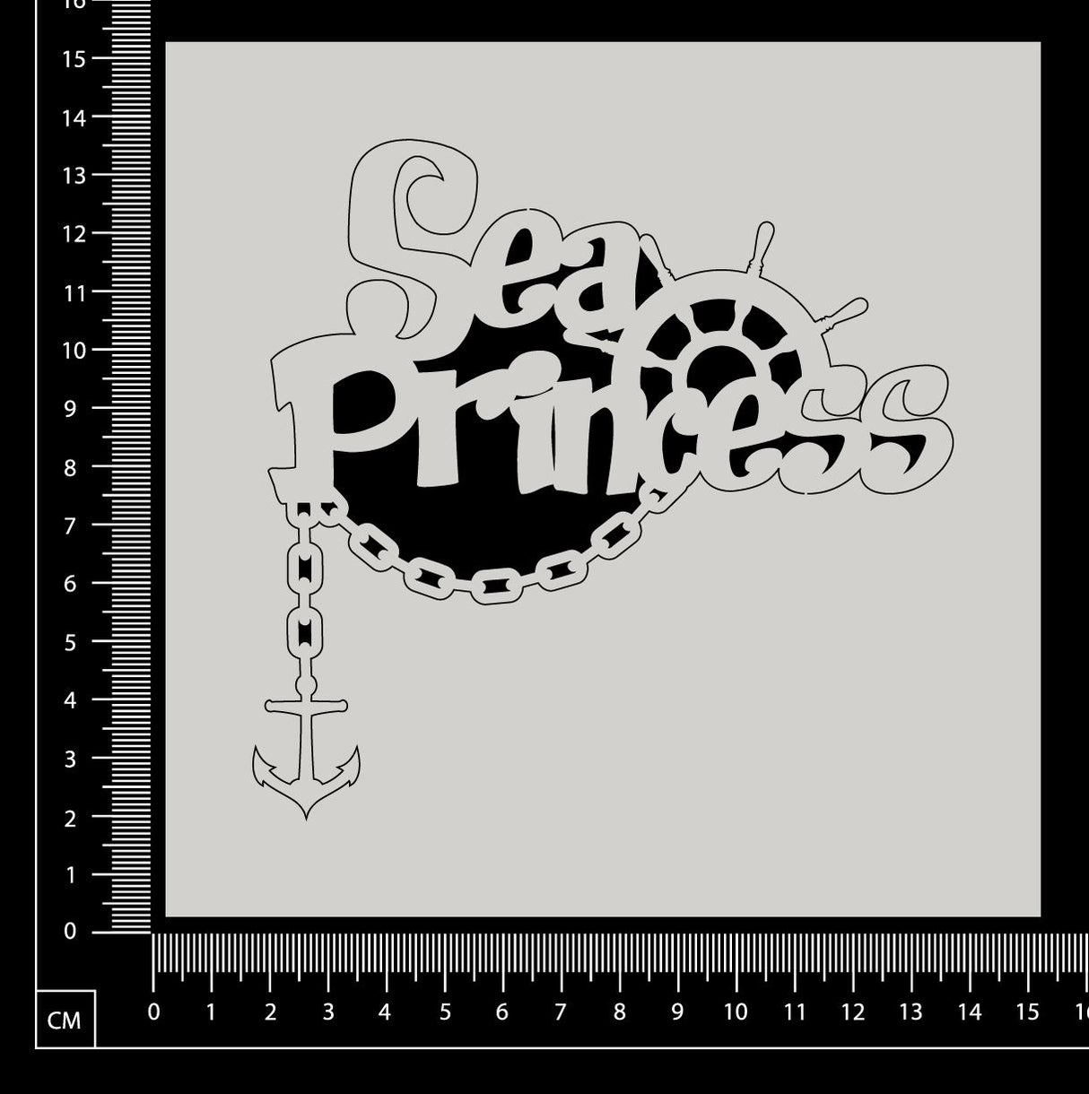 Sea Princess - White Chipboard