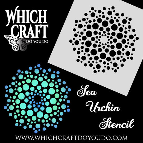 Sea Urchin - A -  Stencil - 150mm x 150mm