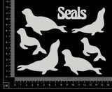Seals Set - White Chipboard