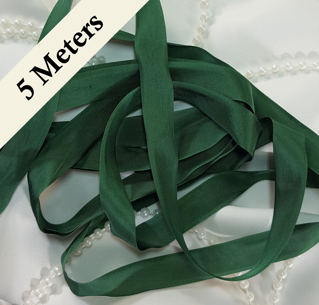 Seam Binding - ZH - Forest Green - 5 meters