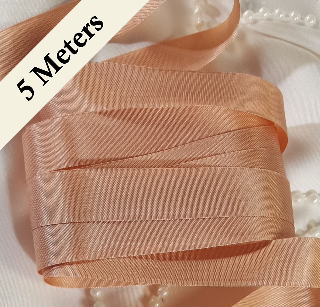 Seam Binding - ZP - Taffee Peachy Beige  - 5 meters