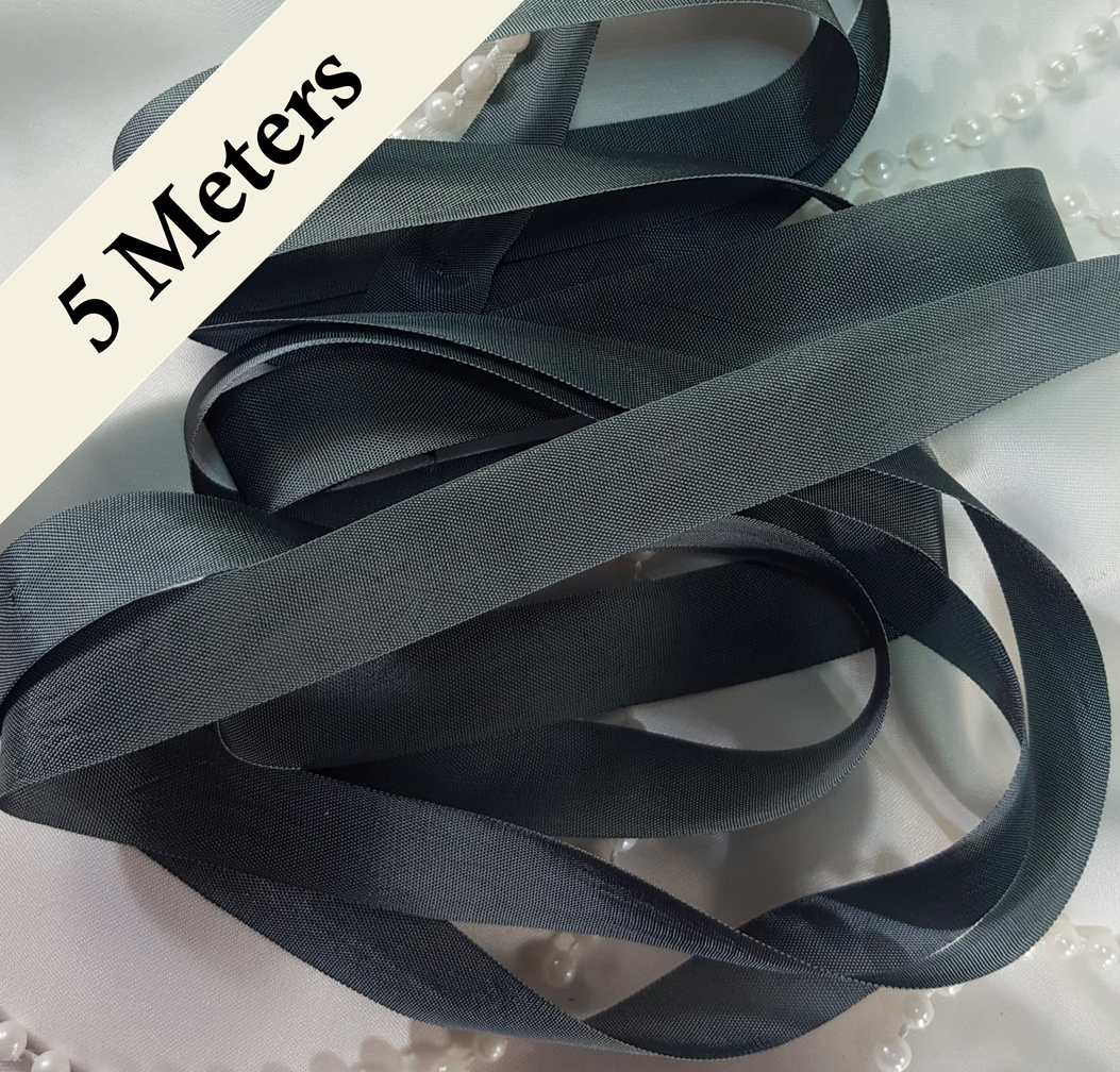 Seam Binding - RM - Dark Blue Grey - 5 meters