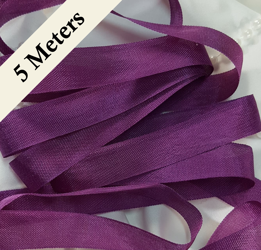 Seam Binding - YE - Elderberry Purple - 5 meters