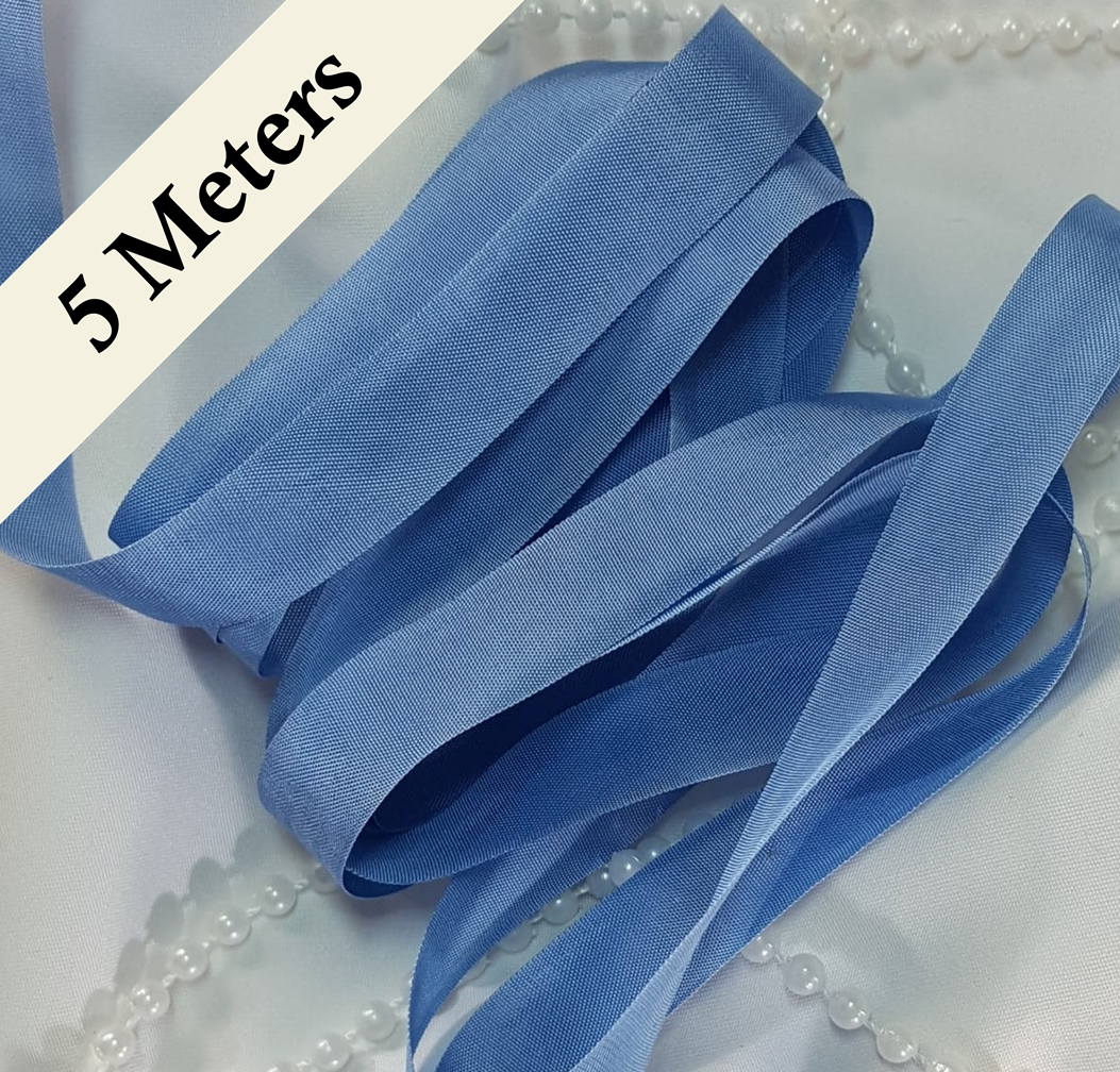 Seam Binding - SC - Medium Blue - 5 meters