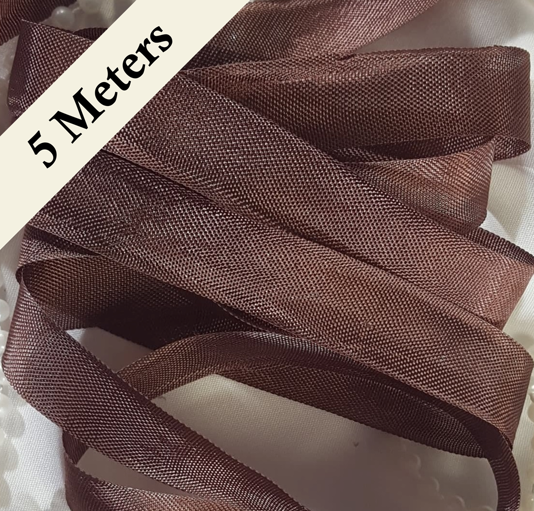 Seam Binding - VU - Redwood Brown - 5 meters