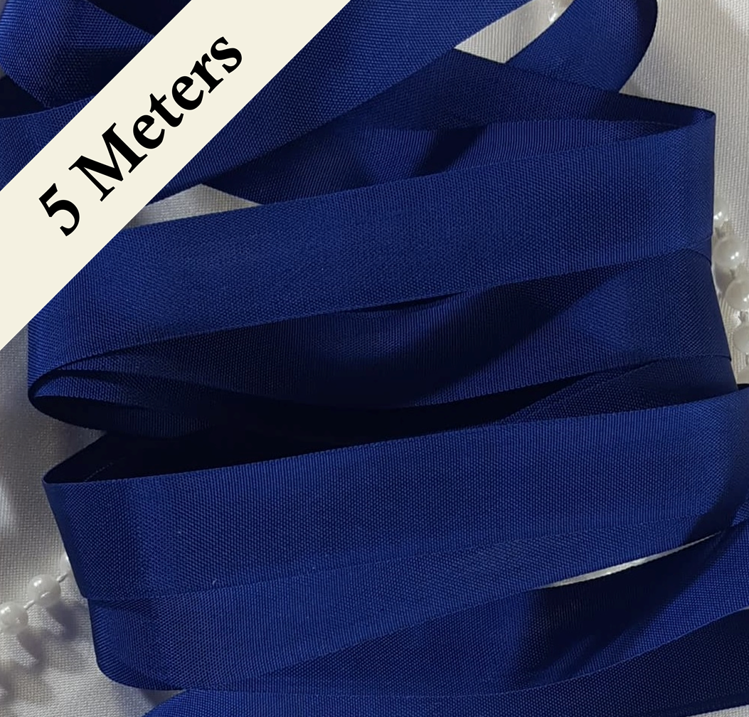 Seam Binding - XG - Vintage Sulphur Blue - 5 meters