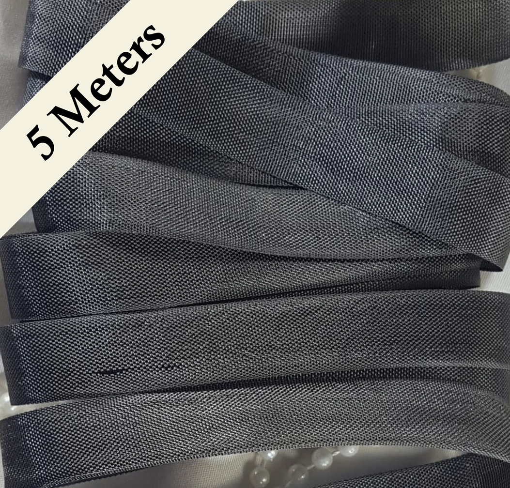 Seam Binding - XH - Smoke Grey - 5 meters