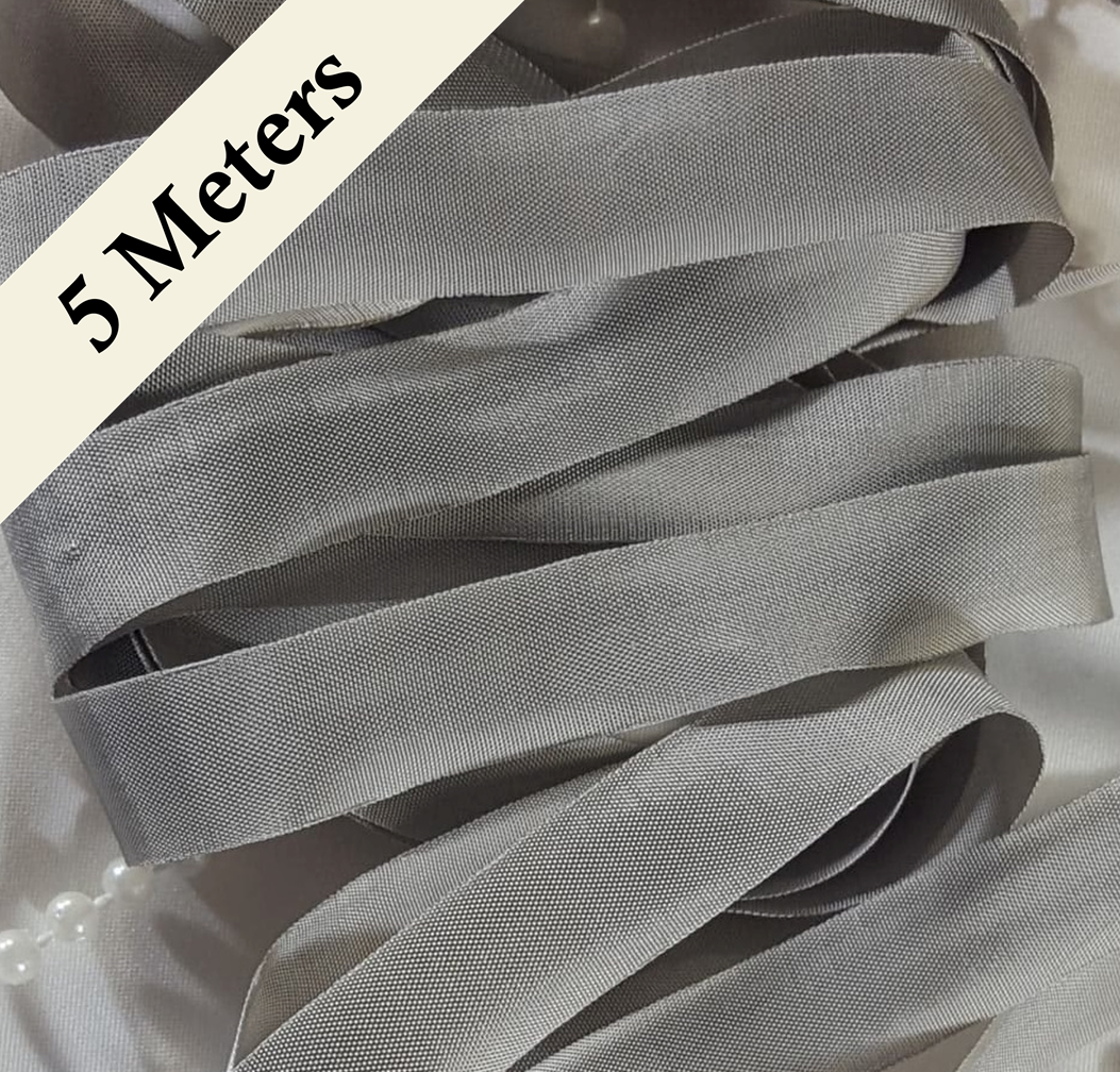 Seam Binding - XM - Vintage Ascot Grey - 5 meters