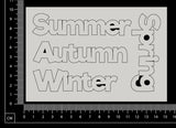Seasons - White Chipboard