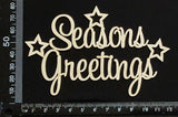 Seasons Greetings - White Chipboard