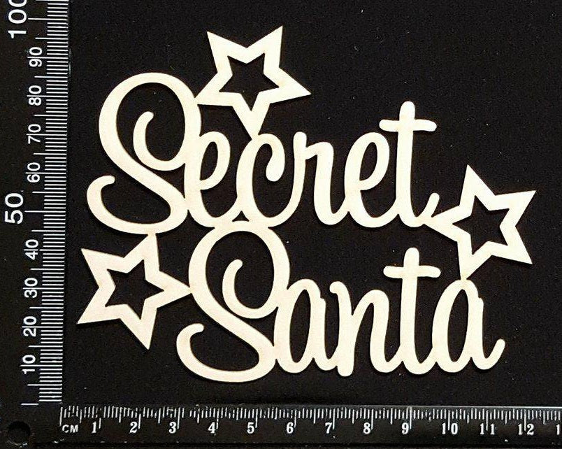 Secret Santa - White Chipboard