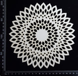 Seed Circle Doily - A - Large - White Chipboard