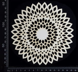 Seed Circle Doily - A - Medium - White Chipboard
