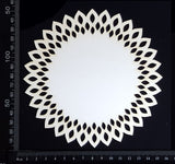 Seed Circle Doily - B - Medium - White Chipboard
