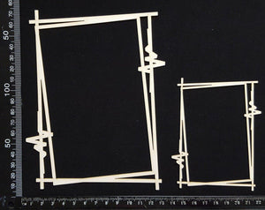 Sketched Rectangle Frames - White Chipboard