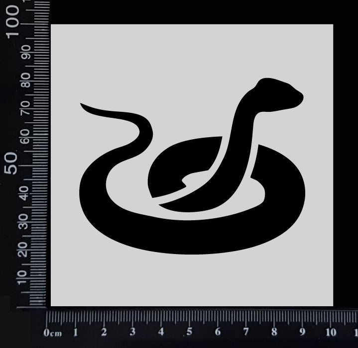Snake - B - Stencil - 100mm x 100mm