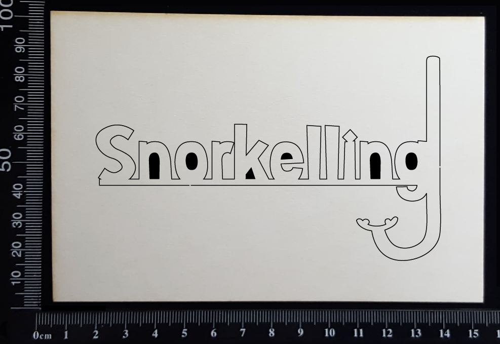 Snorkelling - A - White Chipboard