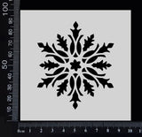 Snowflake - A - Stencil - 100mm x 100mm