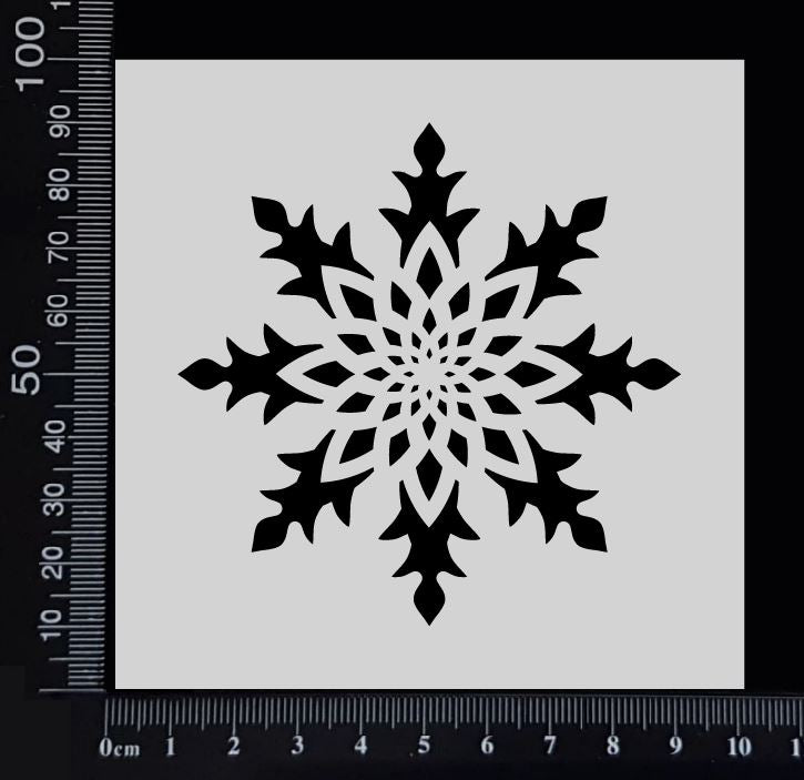 Snowflake - B - Stencil - 100mm x 100mm