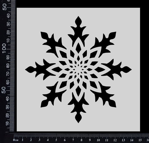 Snowflake - B - Stencil - 150mm x 150mm
