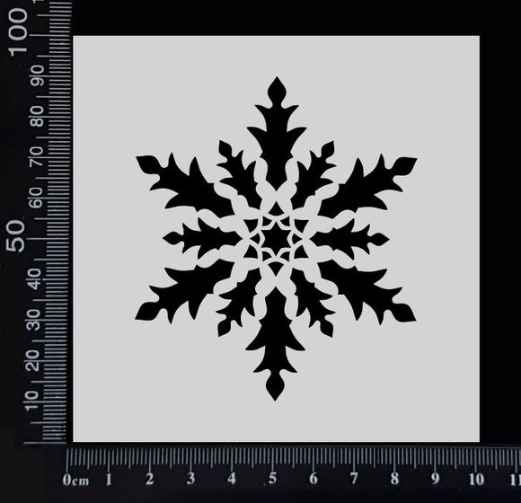 Snowflake - C - Stencil - 100mm x 100mm