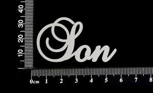Elegant Word - Son - White Chipboard
