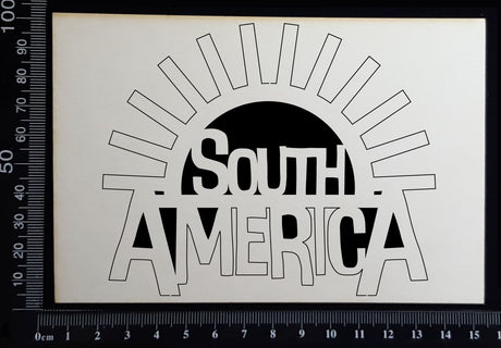 South America - White Chipboard
