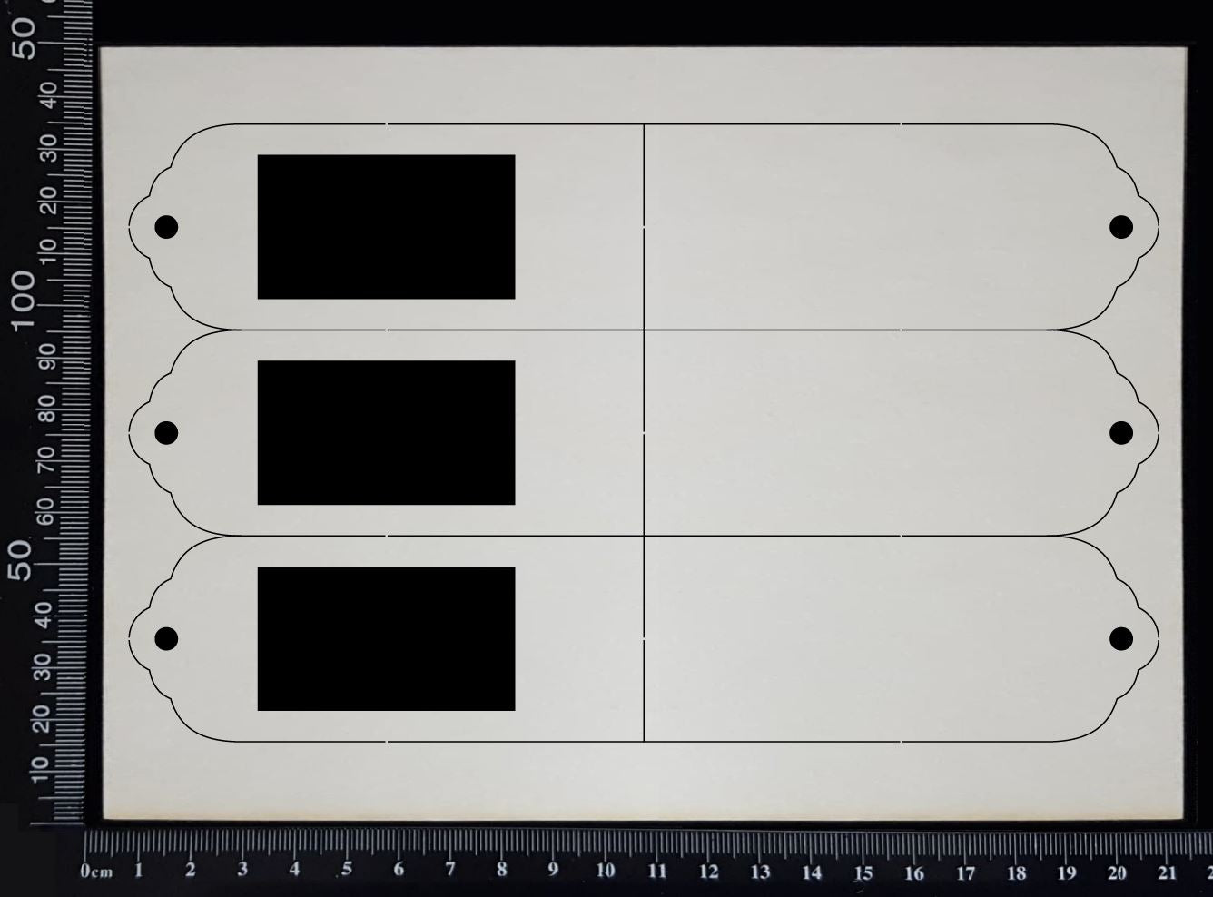 Specimen Tray Set - AB - Layering Set - White Chipboard