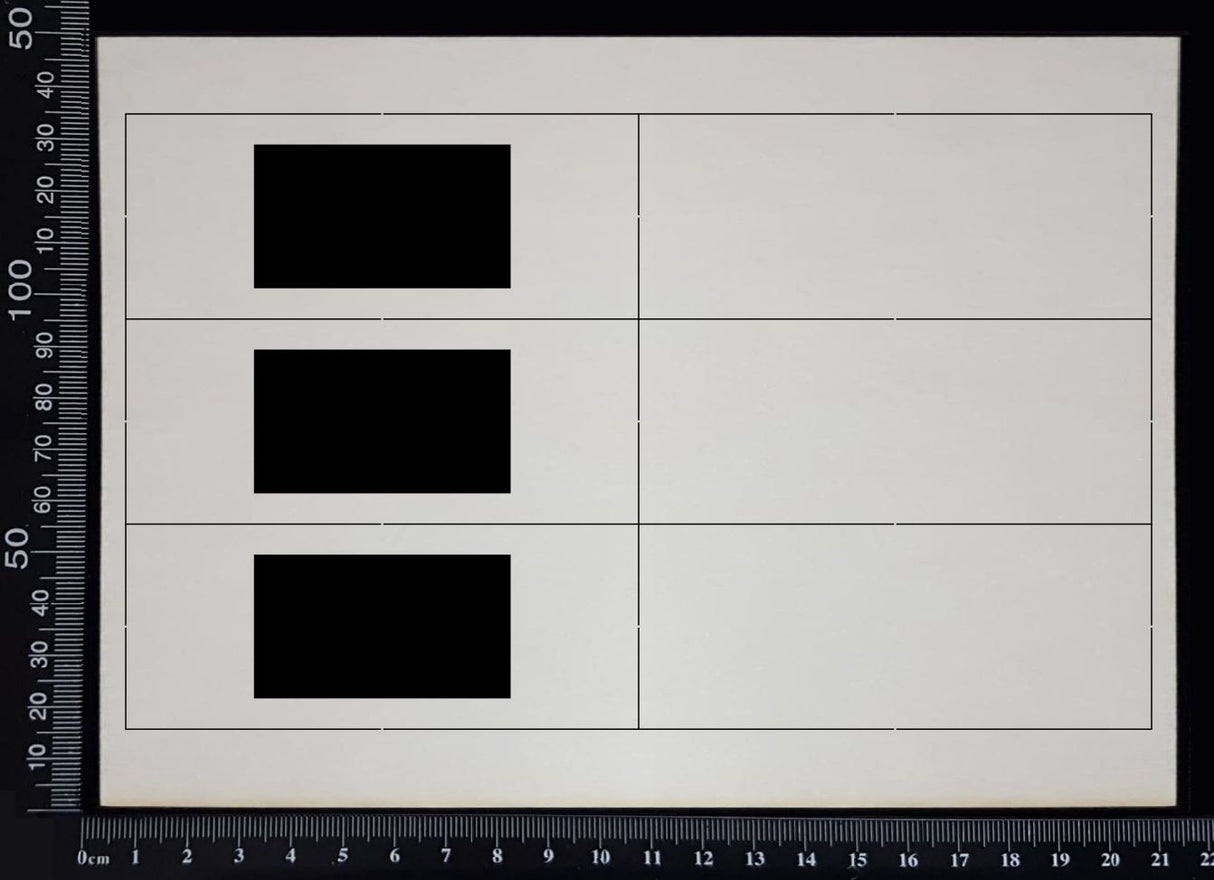 Specimen Tray Set - AD - Layering Set - White Chipboard