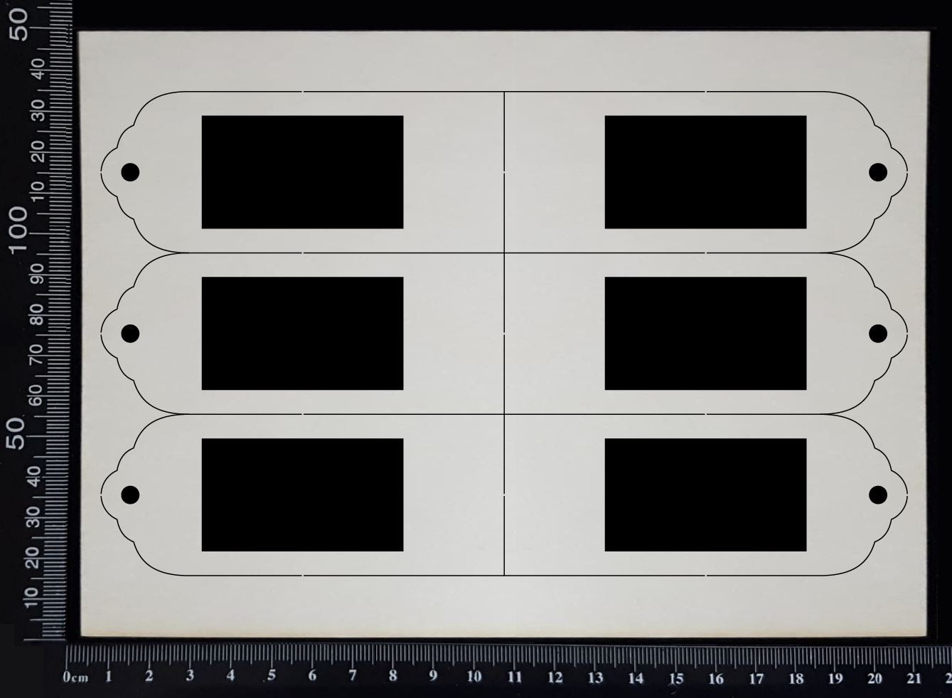 Specimen Tray Set - AF - White Chipboard
