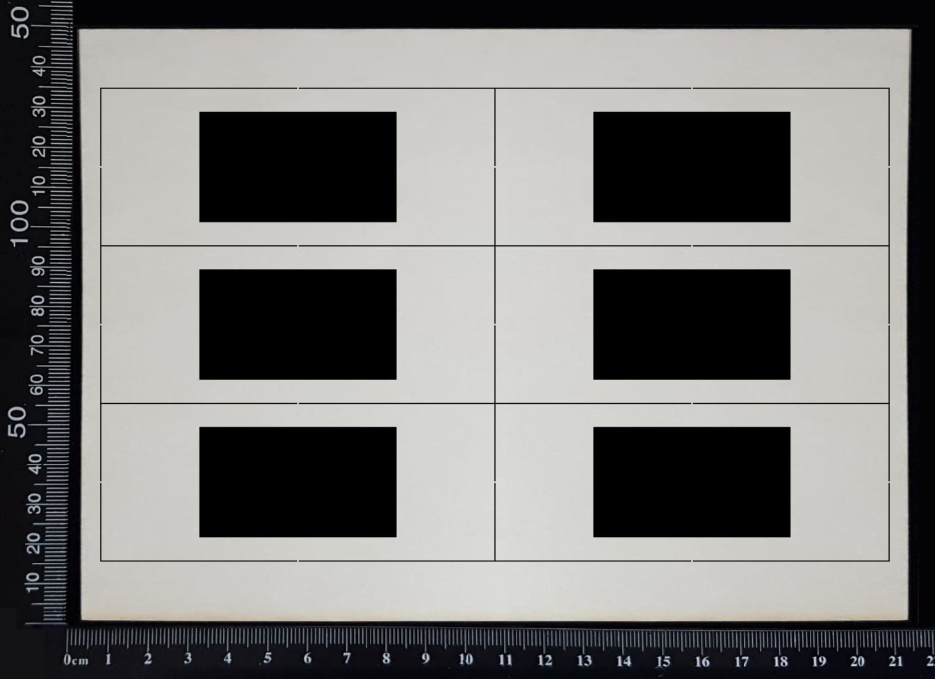 Specimen Tray Set - AH - White Chipboard