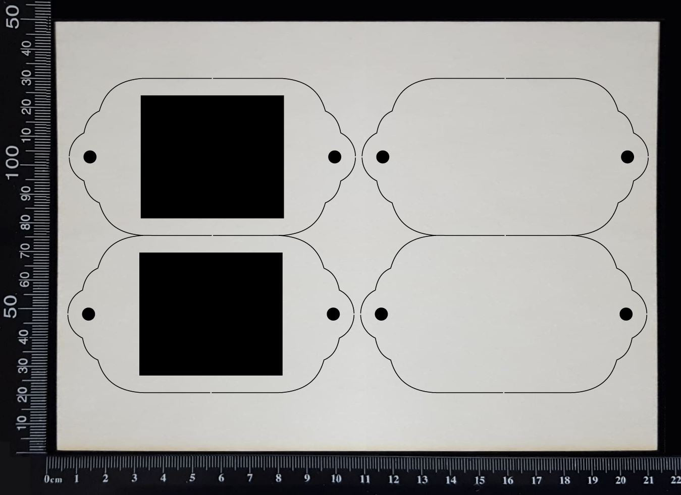 Specimen Tray Set - BA - Layering Set - White Chipboard