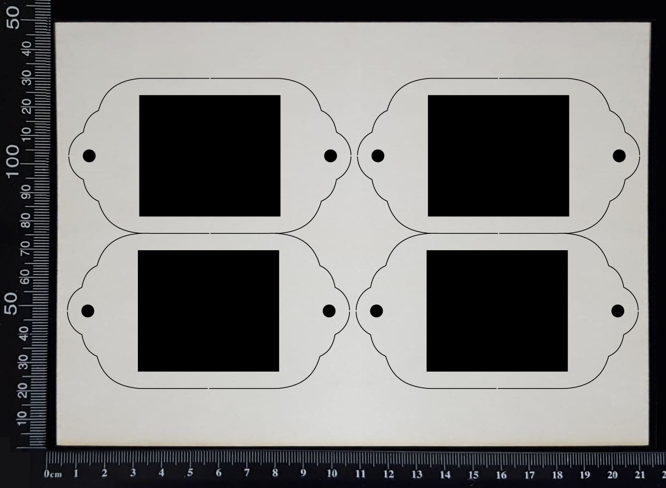 Specimen Tray Set - BE - White Chipboard
