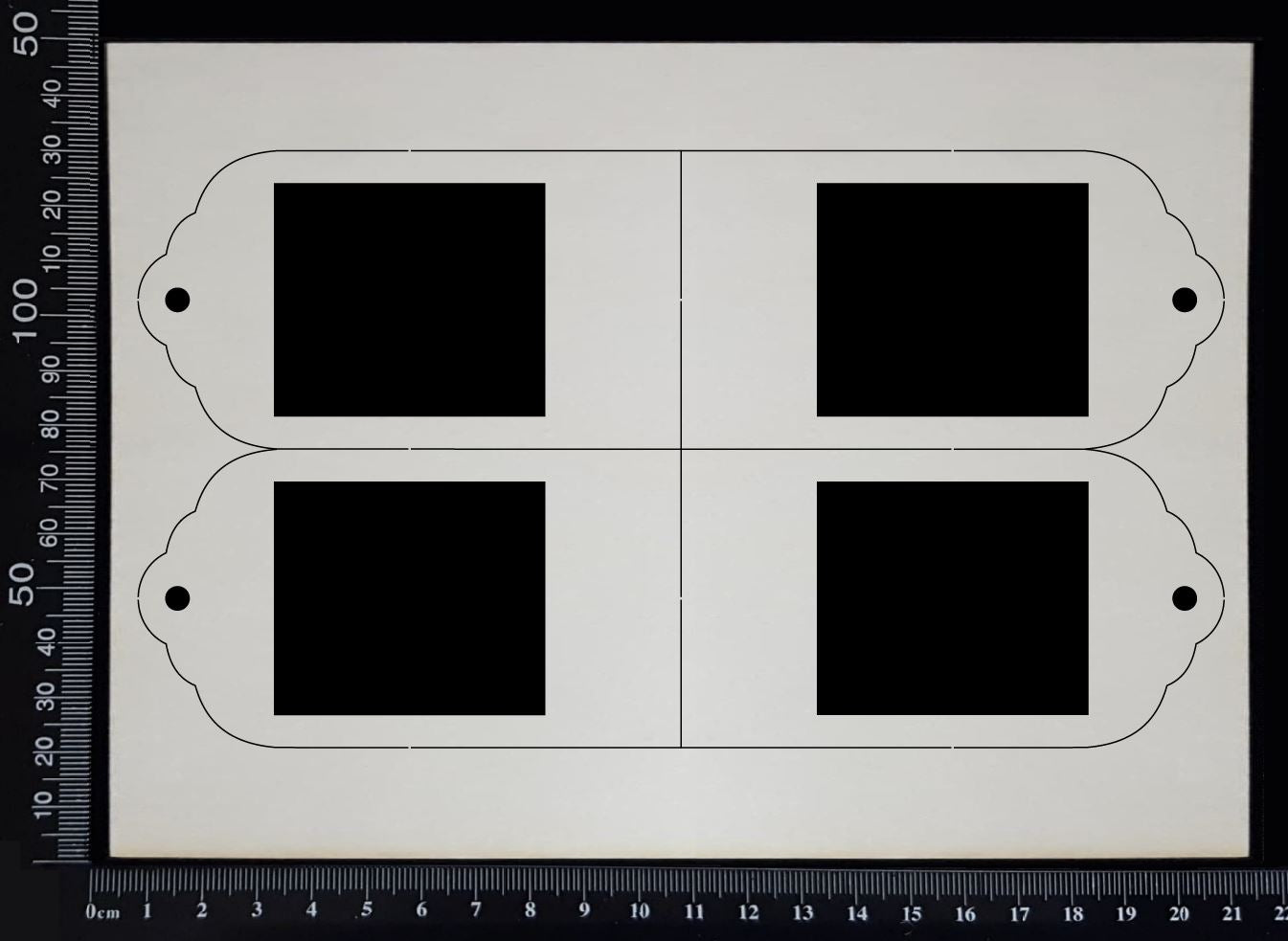 Specimen Tray Set - BF - White Chipboard