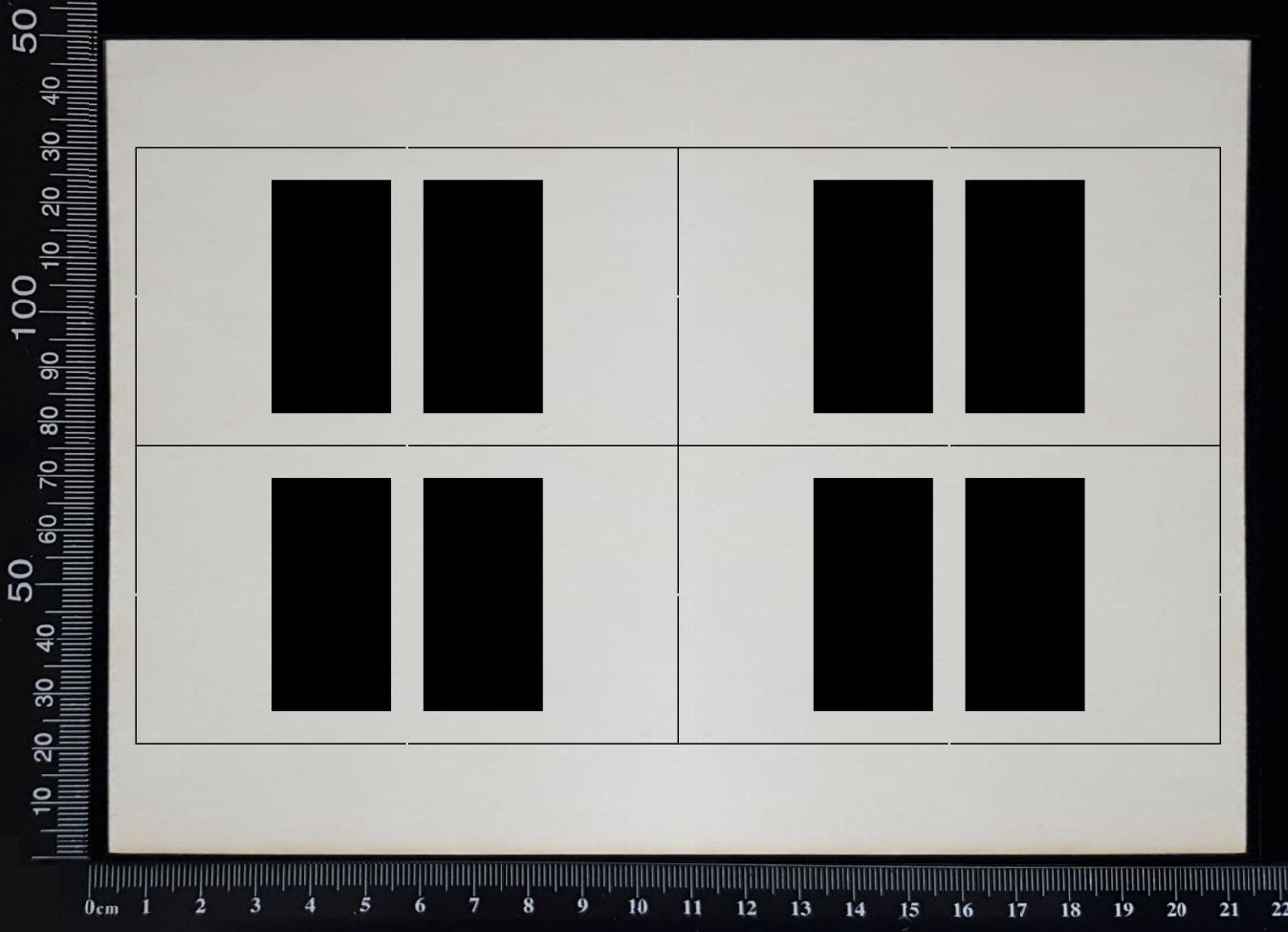 Specimen Tray Set - BG - White Chipboard