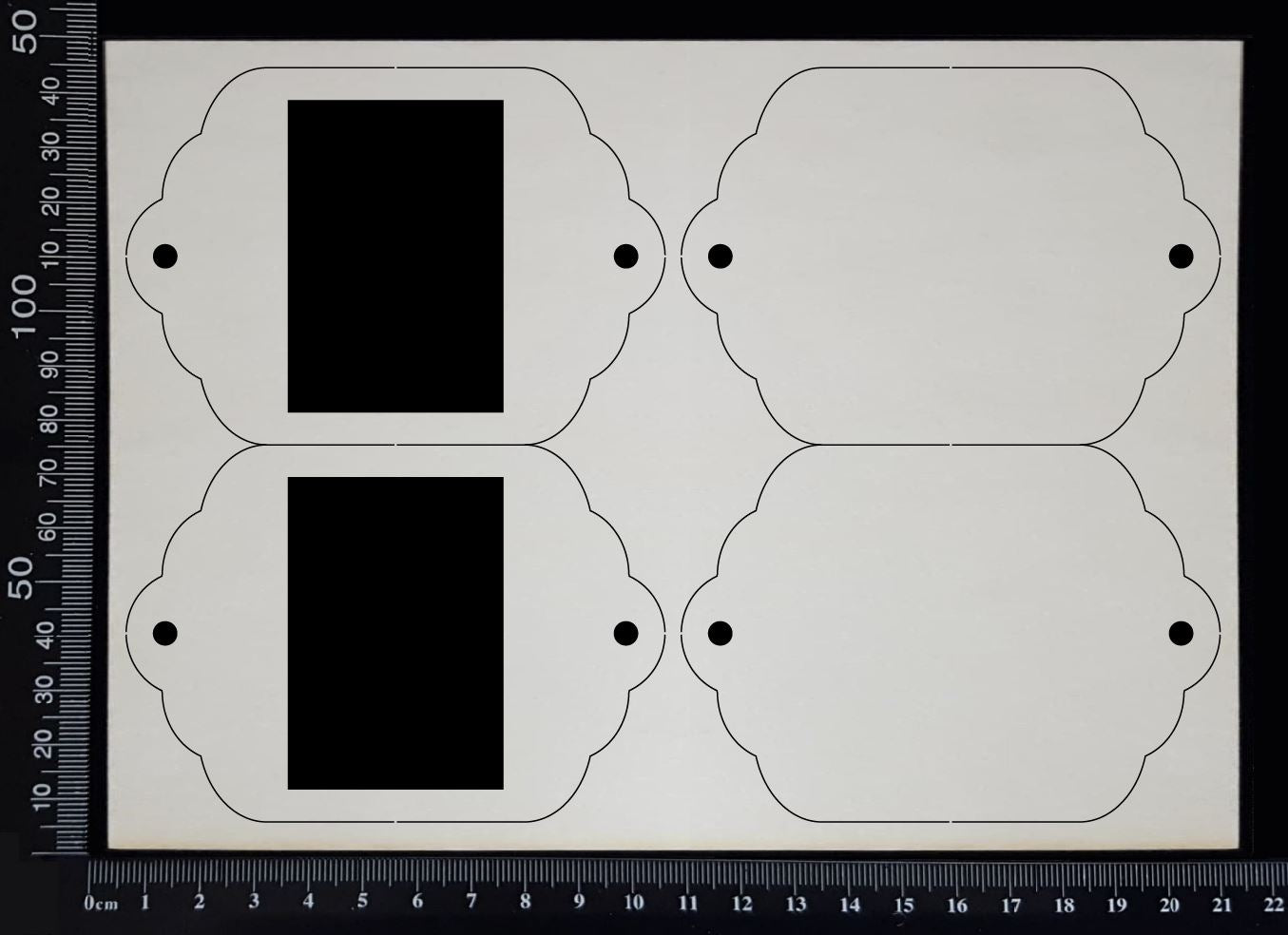 Specimen Tray Set - CA - Layering Set - White Chipboard