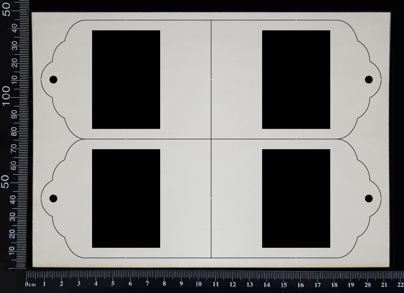 Specimen Tray Set - CF - White Chipboard