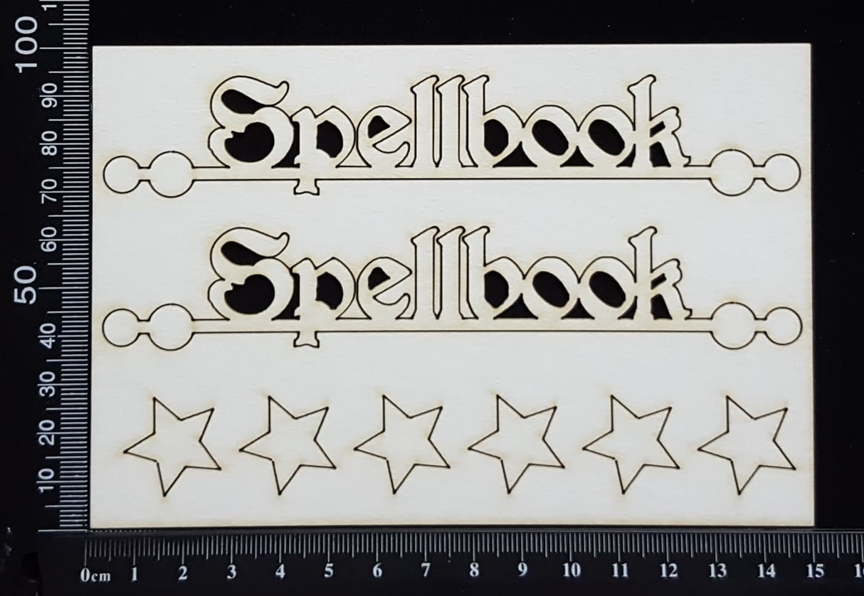 Spellbook - Set of 2 - White Chipboard