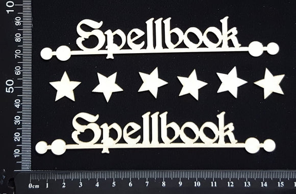 Spellbook - Set of 2 - White Chipboard