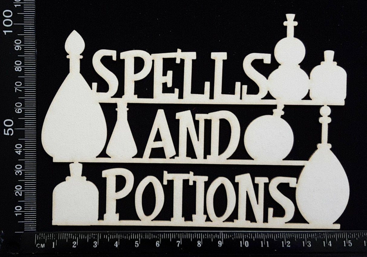 Spells & Potions - B - White Chipboard