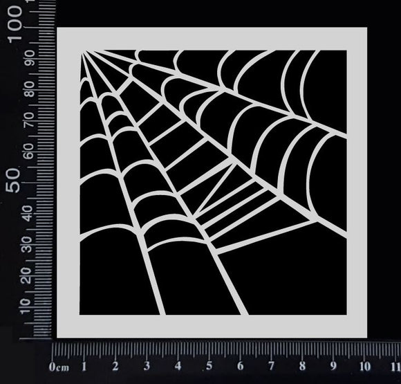 Spider Web - B - Stencil - 100mm x 100mm