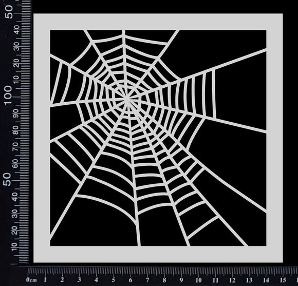 Spider Web - C - Stencil - 150mm x 150mm
