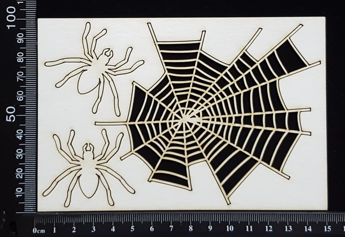 Spiders and Web - White Chipboard