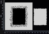 Splatter Rectangle - Stencil - 100mm x 100mm
