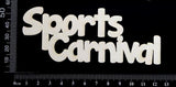 Sports Carnival - Small - White Chipboard