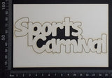 Sports Carnival - Large - White Chipboard