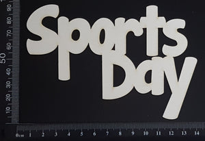 Sports Day - Large - White Chipboard