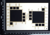 Square Mesh Frames - Mini - White Chipboard