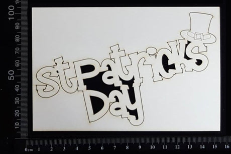 St Patricks Day - B - White Chipboard