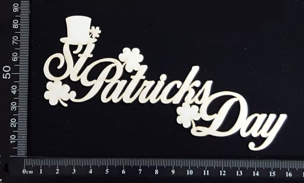 St Patricks Day - C - White Chipboard